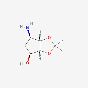 (3aR,4S,6R,6aS)-6-Aminotetrahydro-2,2-dimethyl-4H-cyclopenta-1,3-dioxol-4-ol