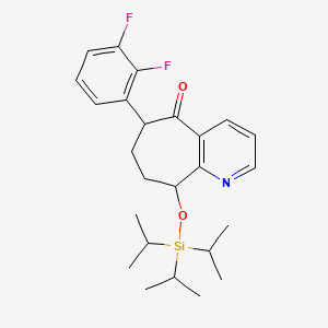 (6S,9R)-6-(2,3-Difluorophenyl)-6,7,8,9-tetrahydro-9-[[tris(1-methylethyl)silyl]oxy]-5H-cyclohepta[b]pyridin-5-one