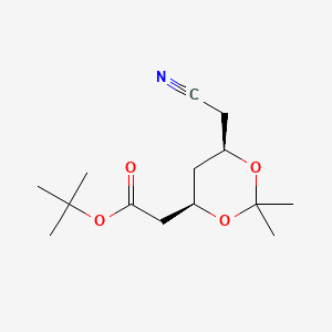 (4R,CIS)-1,1-DIMETHYLETHYL-6-CYANOMETHYL-2,2-DIMETHYL-1,3-DIOXANE-4-ACETATE