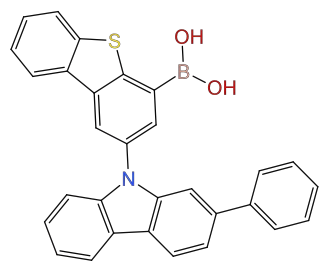 2-[(2-苯基-9H-咔唑-9-基)]二苯并噻吩-4-硼酸，CAS No.:2177306-79-3，2-(2-Phenyl-9-carbazolyl)dibenzothiophene-4-boronic Acid